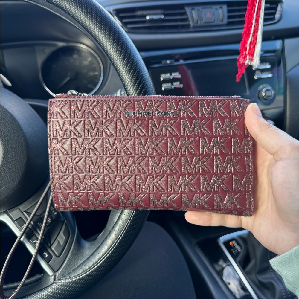 MK merlot wallet
